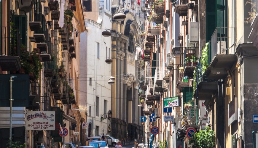 Naples Street In Historic Center Of Naples — Southern Elegance: Private Palazzi & Artisan Quarters of Historic Naples
